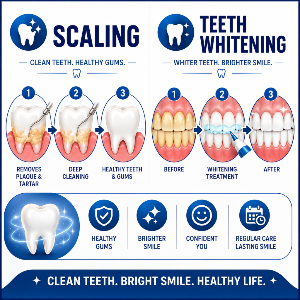 Scaling & Teeth whitening